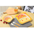 Bamboo Fibre 5 PCS Deer Printed Children Dinner Set